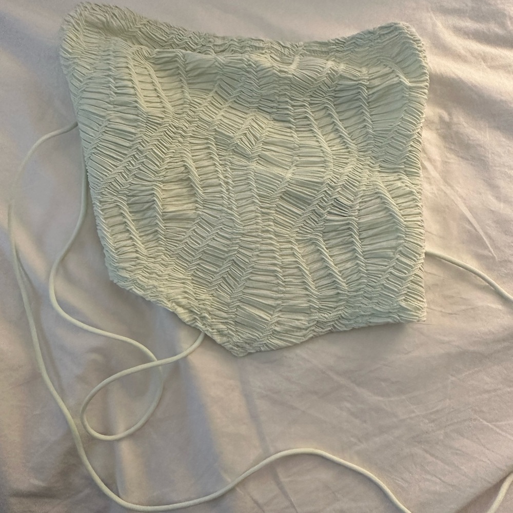 SHEIN Light Green Textured Top